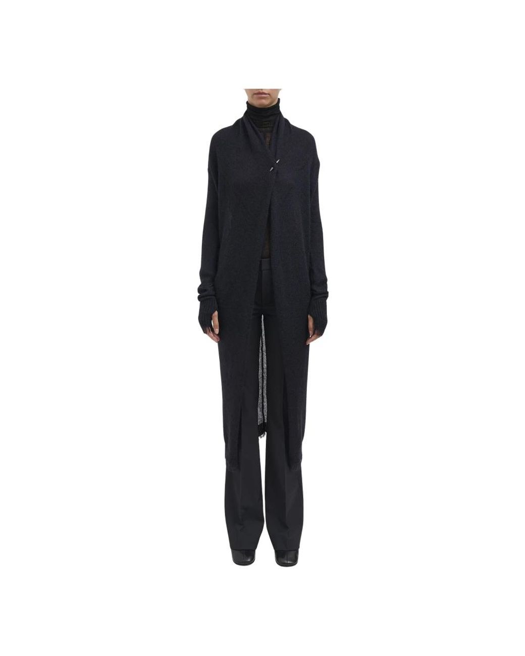 Isabel Benenato Black Long Knitwear