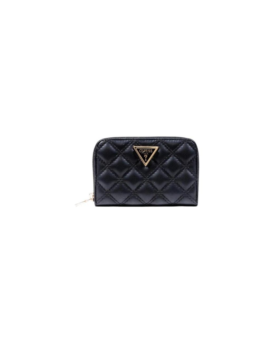 Guess Accessoires ,Zwart ,Stijlvolle Portemonnee Met Rits En Vakken in het Black