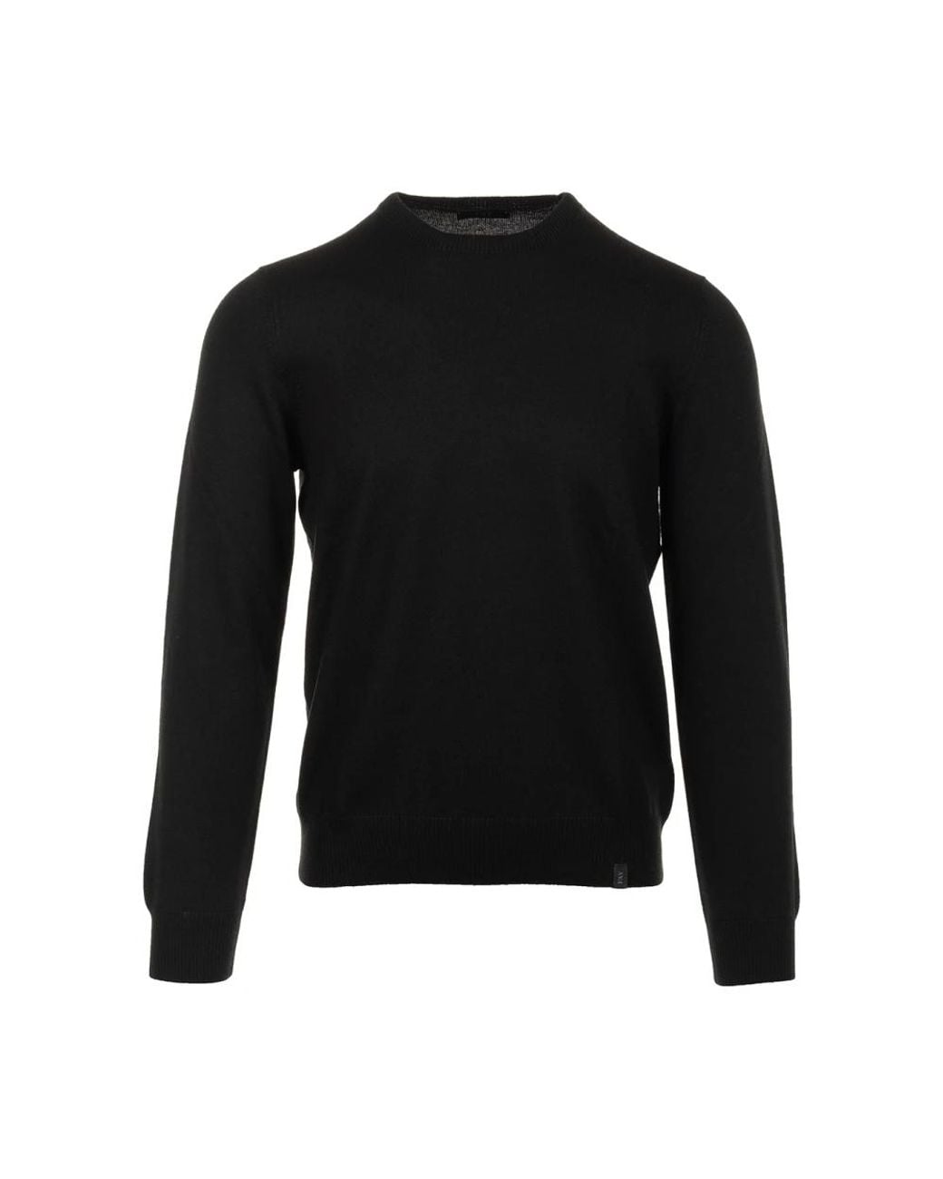 Fay Black Round-Neck Knitwear for men