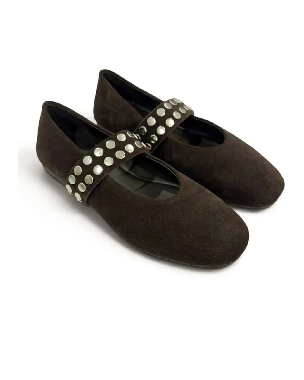 Strategia Black Ballerina Shoes