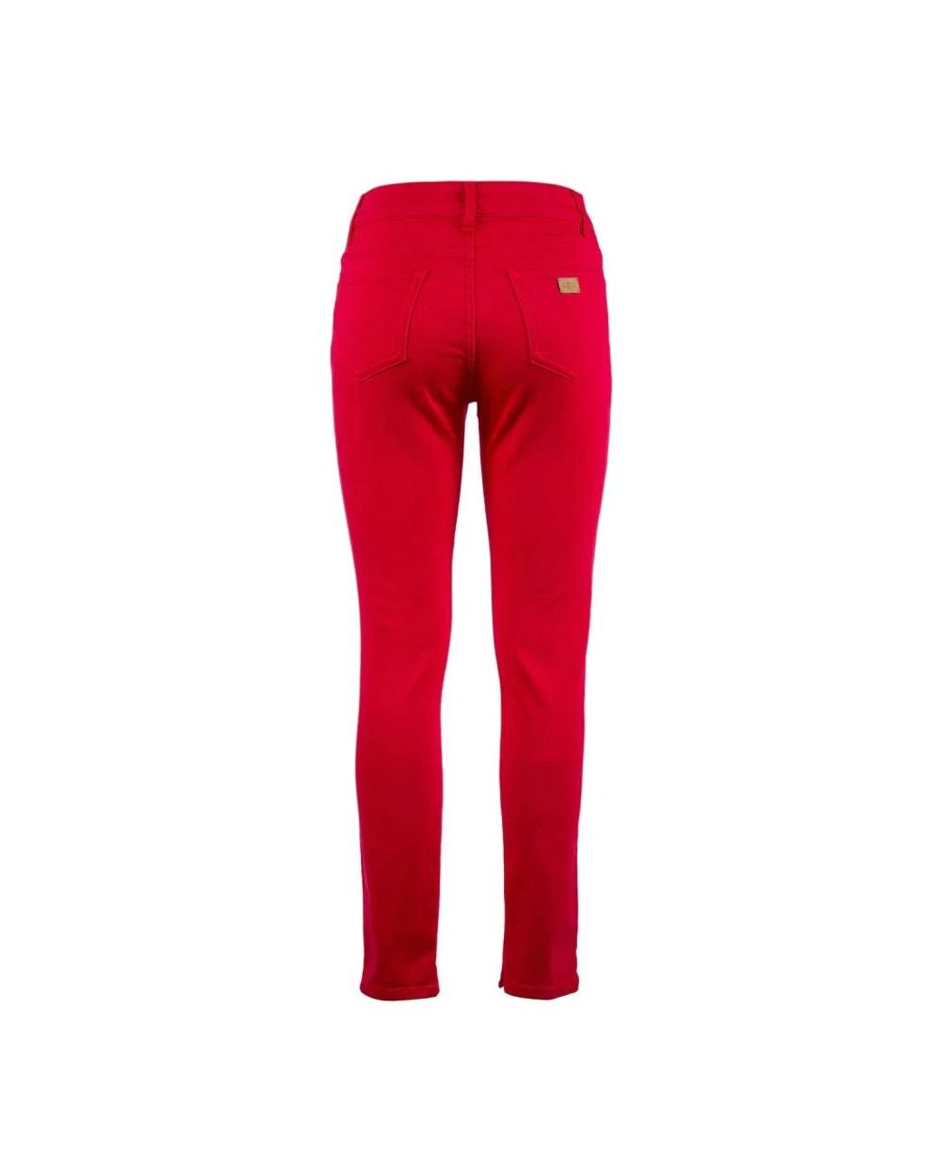 Nenette Red Slim-Fit Trousers