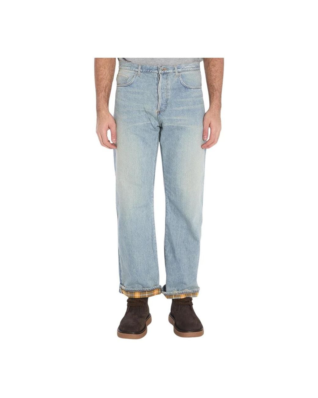 Dior Blue Straight Fit Jeans for men