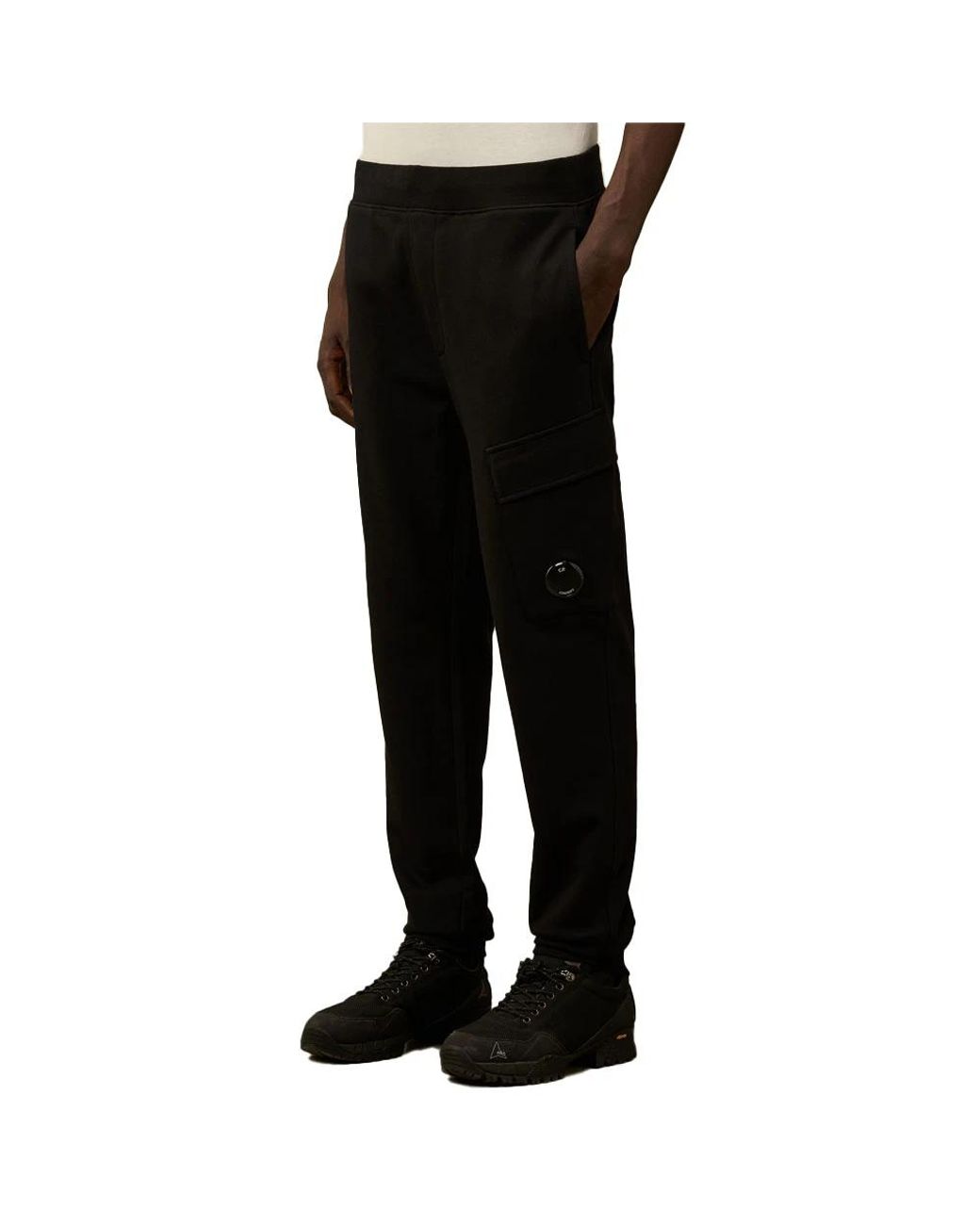 C P Company Black Sweatpants for men