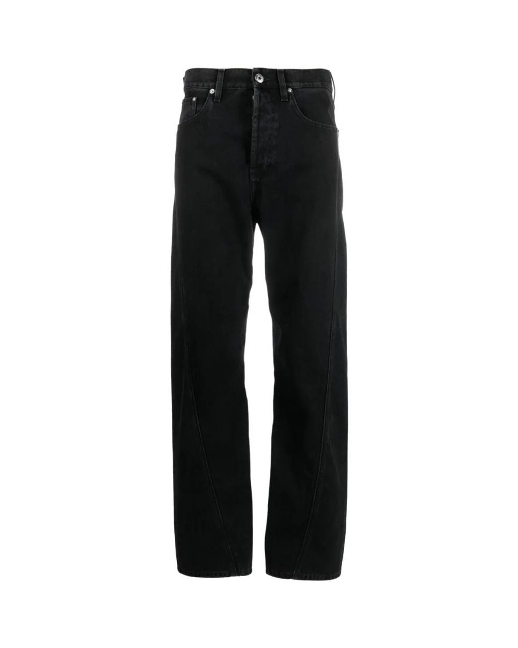 Lanvin Twisted Jeans in het Black voor heren
