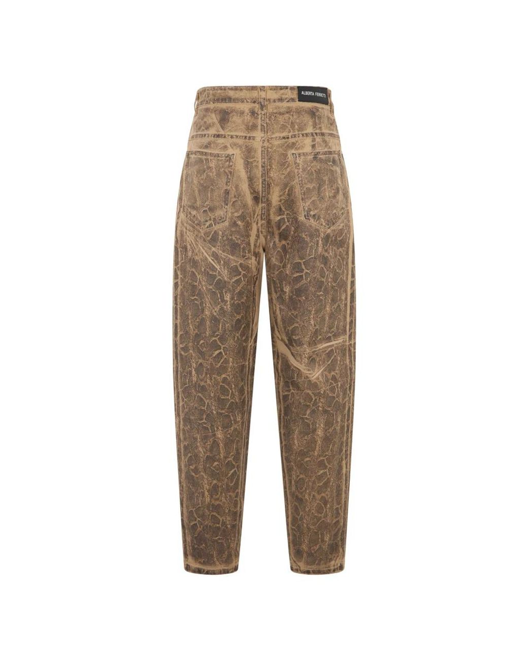 Alberta Ferretti Natural Loose Fit Jeans