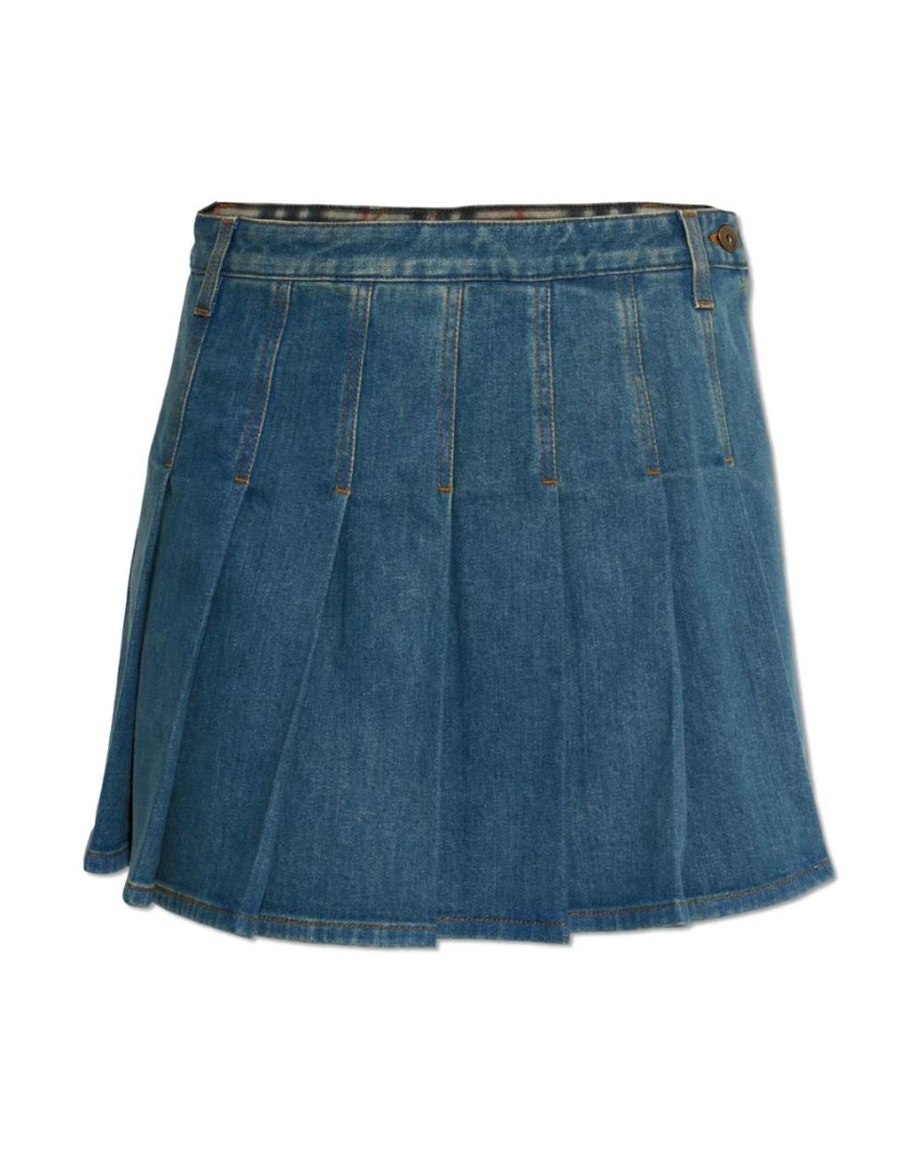 Burberry Blue Denim Skirts