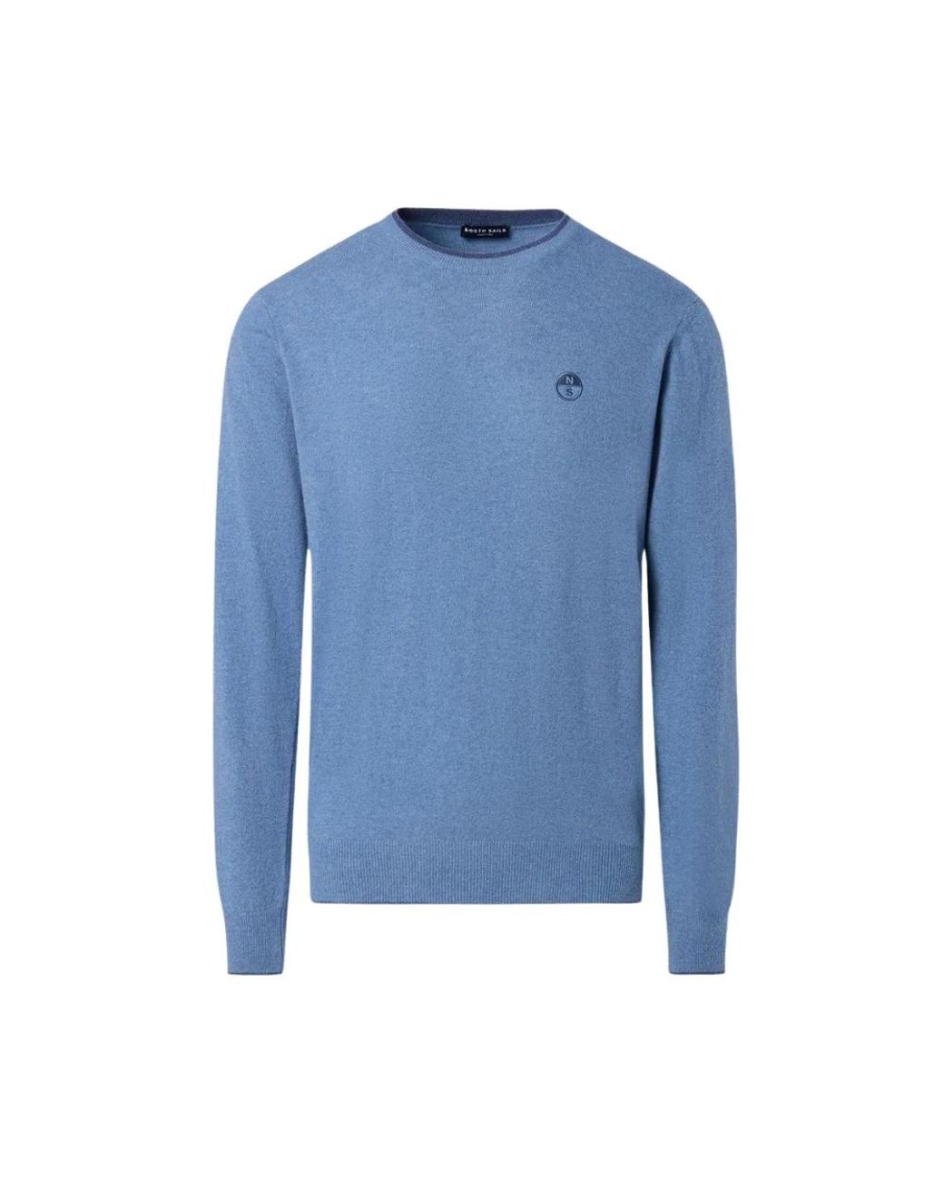 North Sails Blue Round-Neck Knitwear for men
