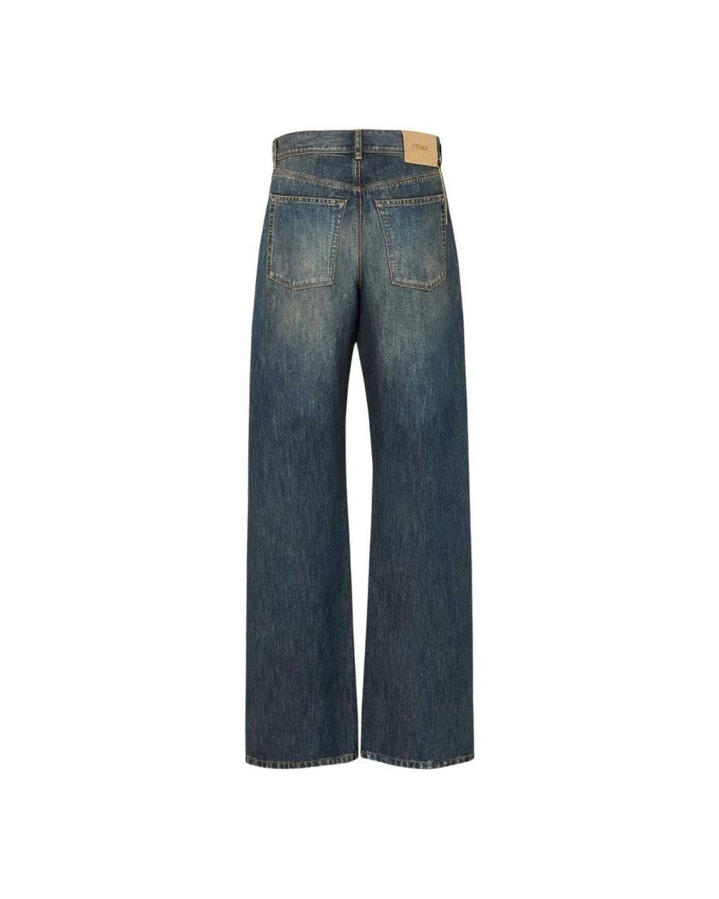 Fendi Blue Straight Fit Jeans