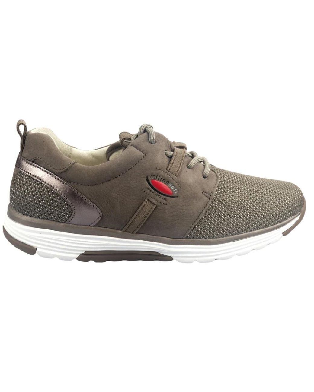 Gabor Gray Rollingsoft sensitive nubuk und mesh combi