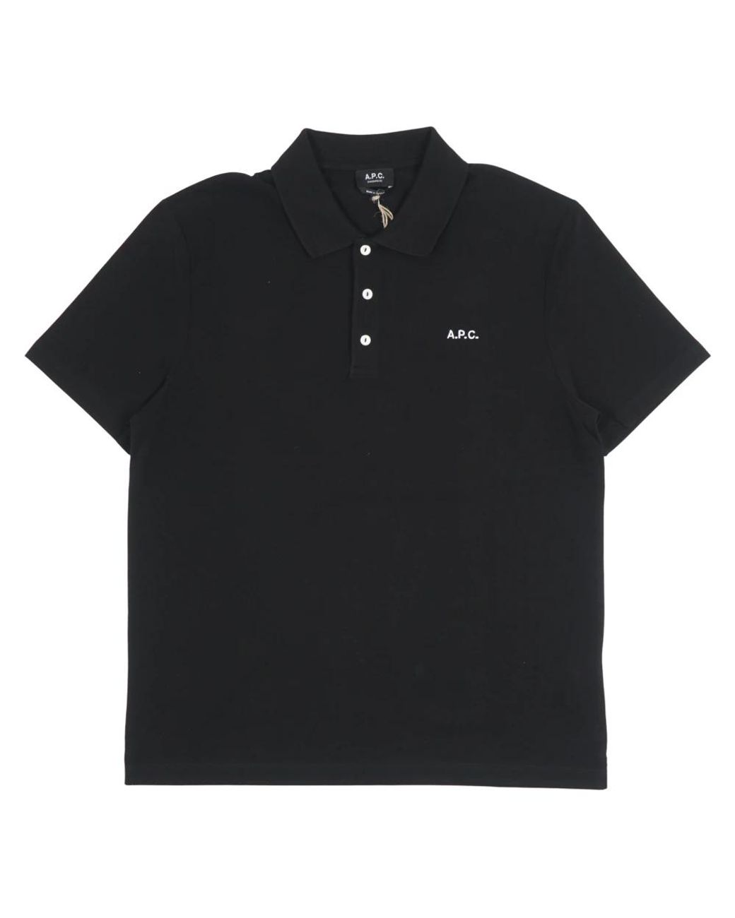 A.P.C. Black Polo Shirts for men