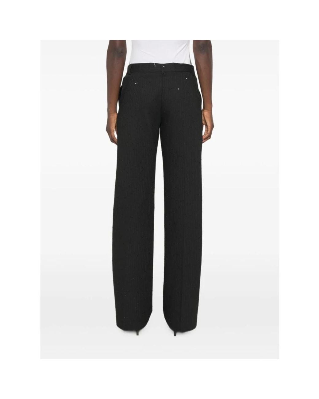 Ermanno Scervino Black Wide Trousers