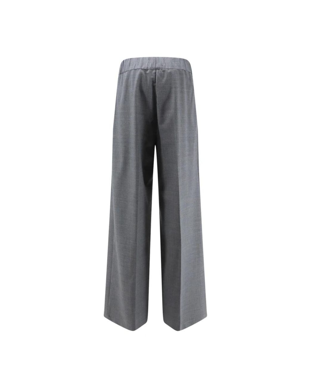 Semicouture Gray Wide Trousers
