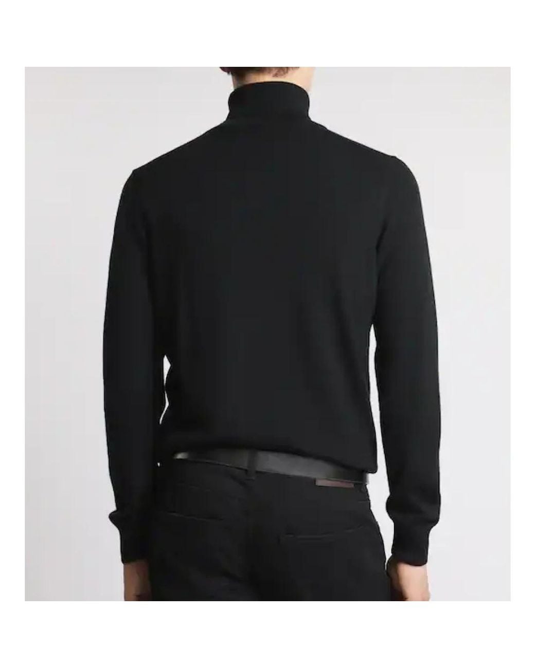 Fay Black Turtlenecks for men
