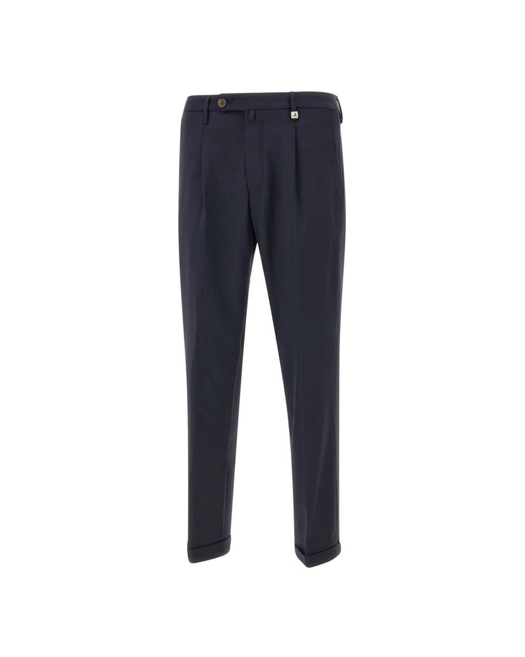 Myths Blue Slim-Fit Trousers for men