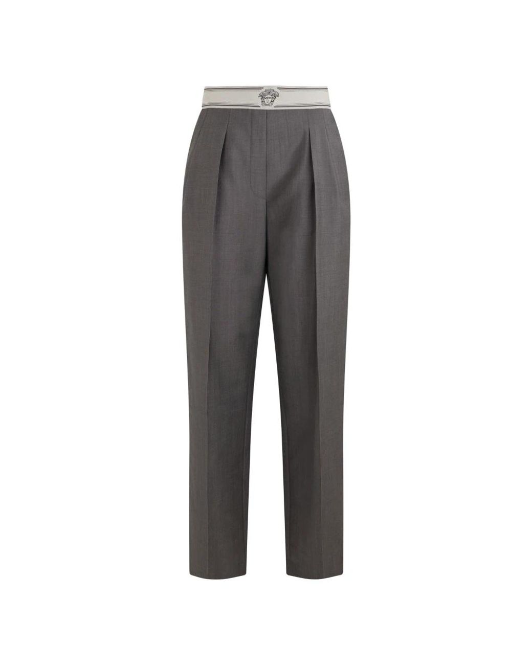 Versace Gray Tapered Trousers