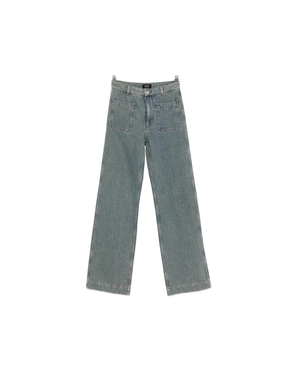 A.P.C. Blue Wide Jeans