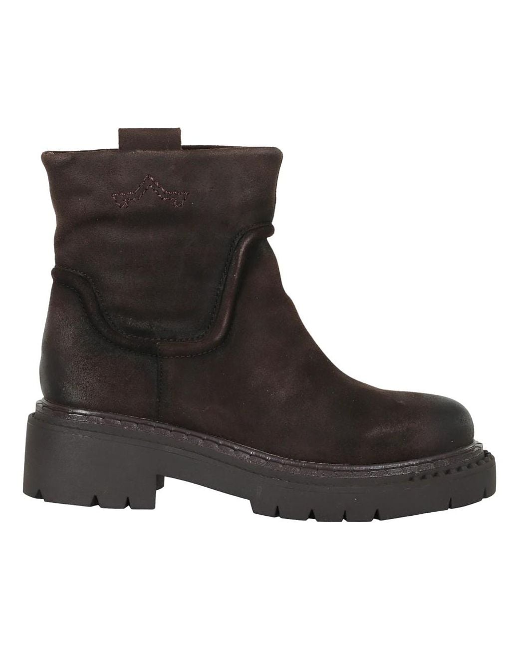Ash Brown Ankle Boots