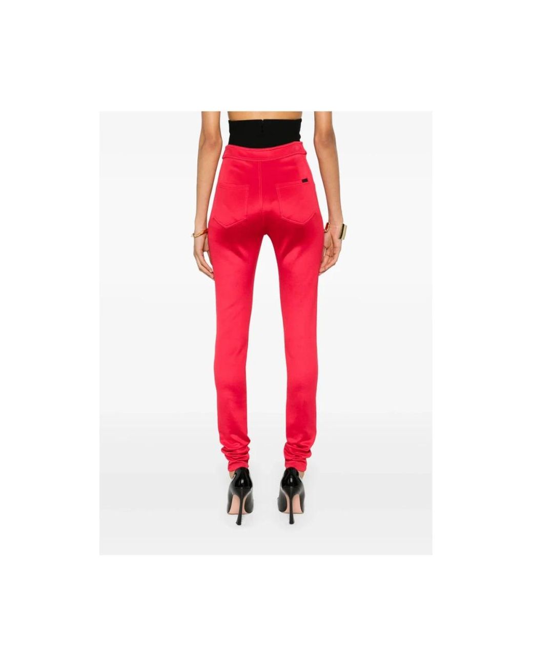 Saint Laurent Red Trousers