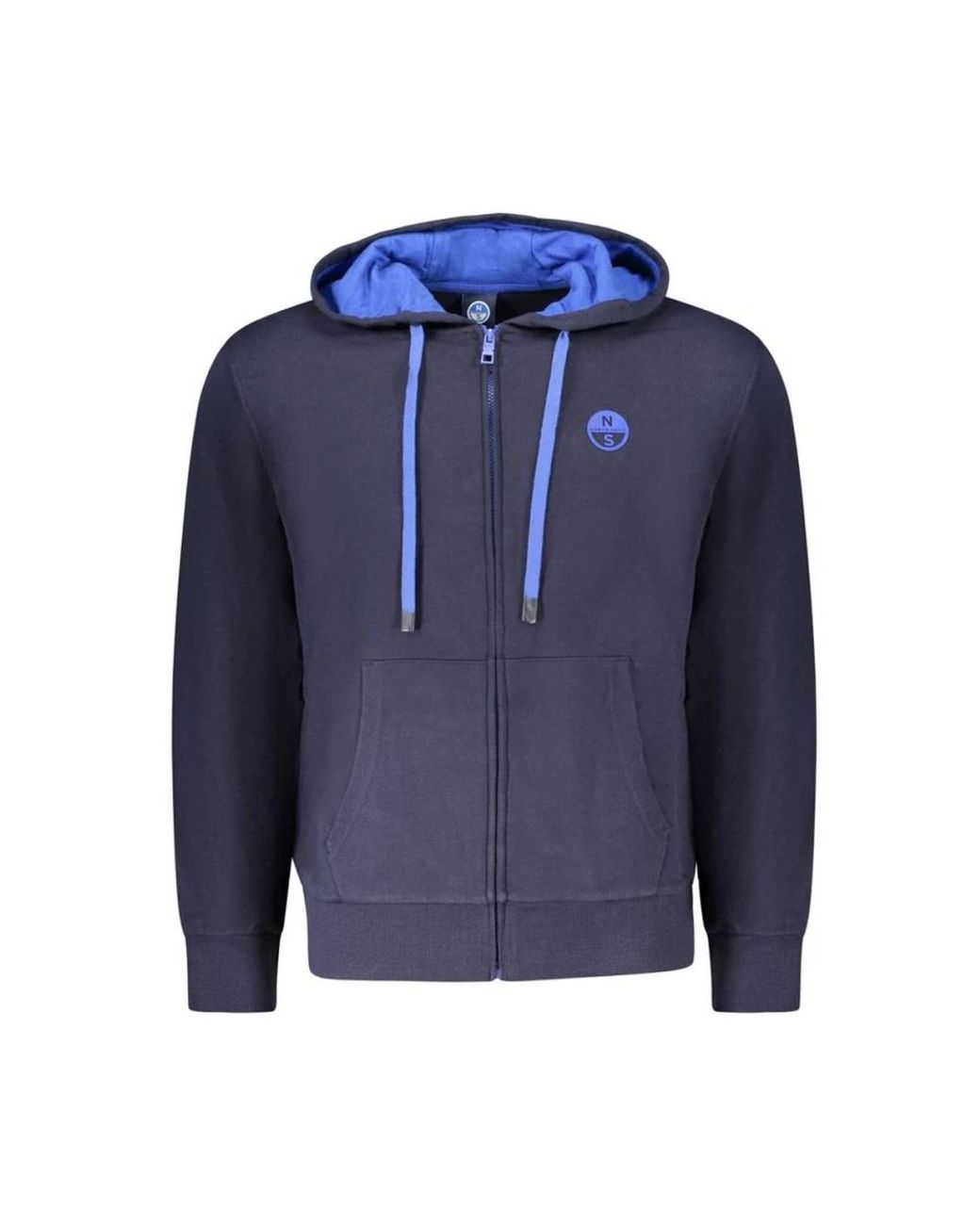 North Sails Blue Zip-Throughs for men