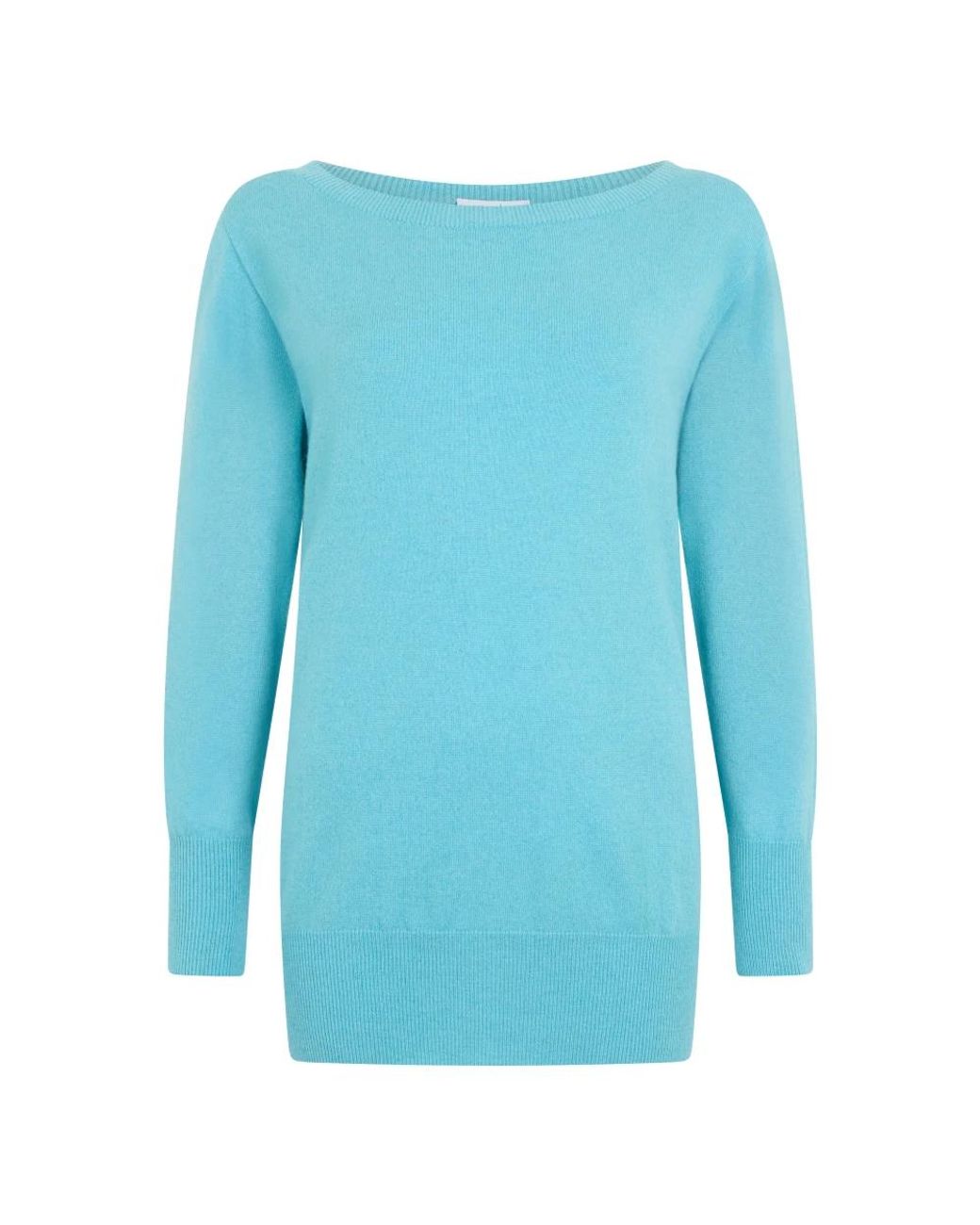 Malo Cashmere Boot Sweater in het Blue