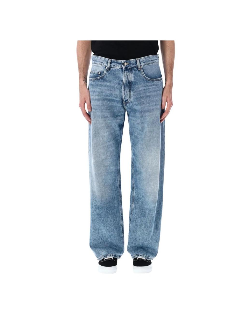 ICON DENIM Blue Loose-Fit Jeans for men