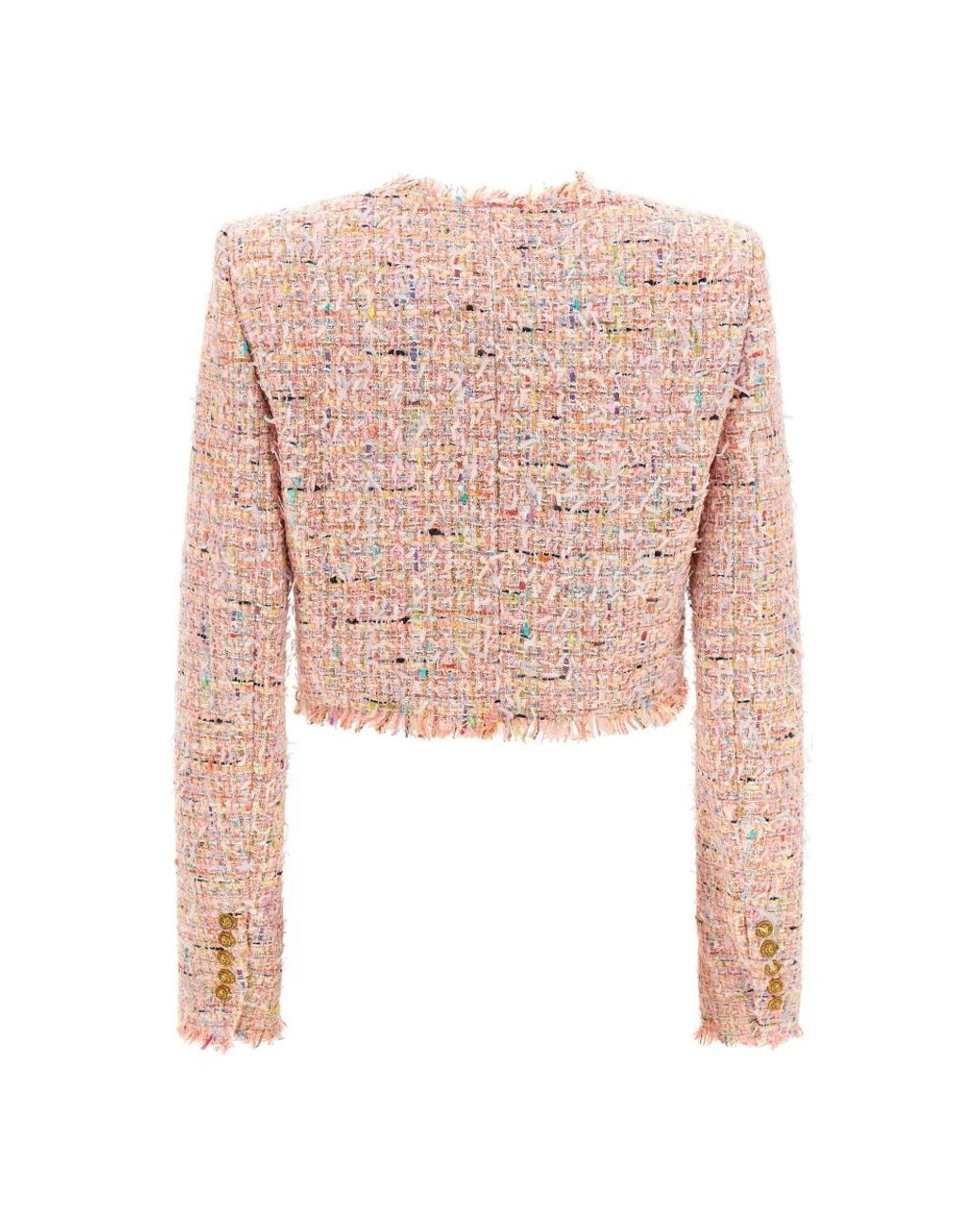 Balmain Pink Tweed Jackets