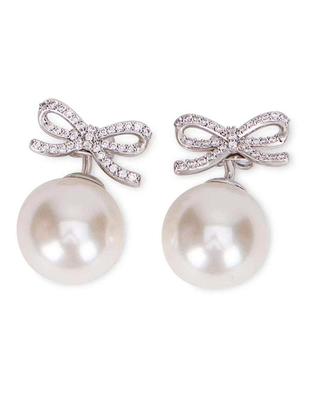 Self-Portrait White Earrings