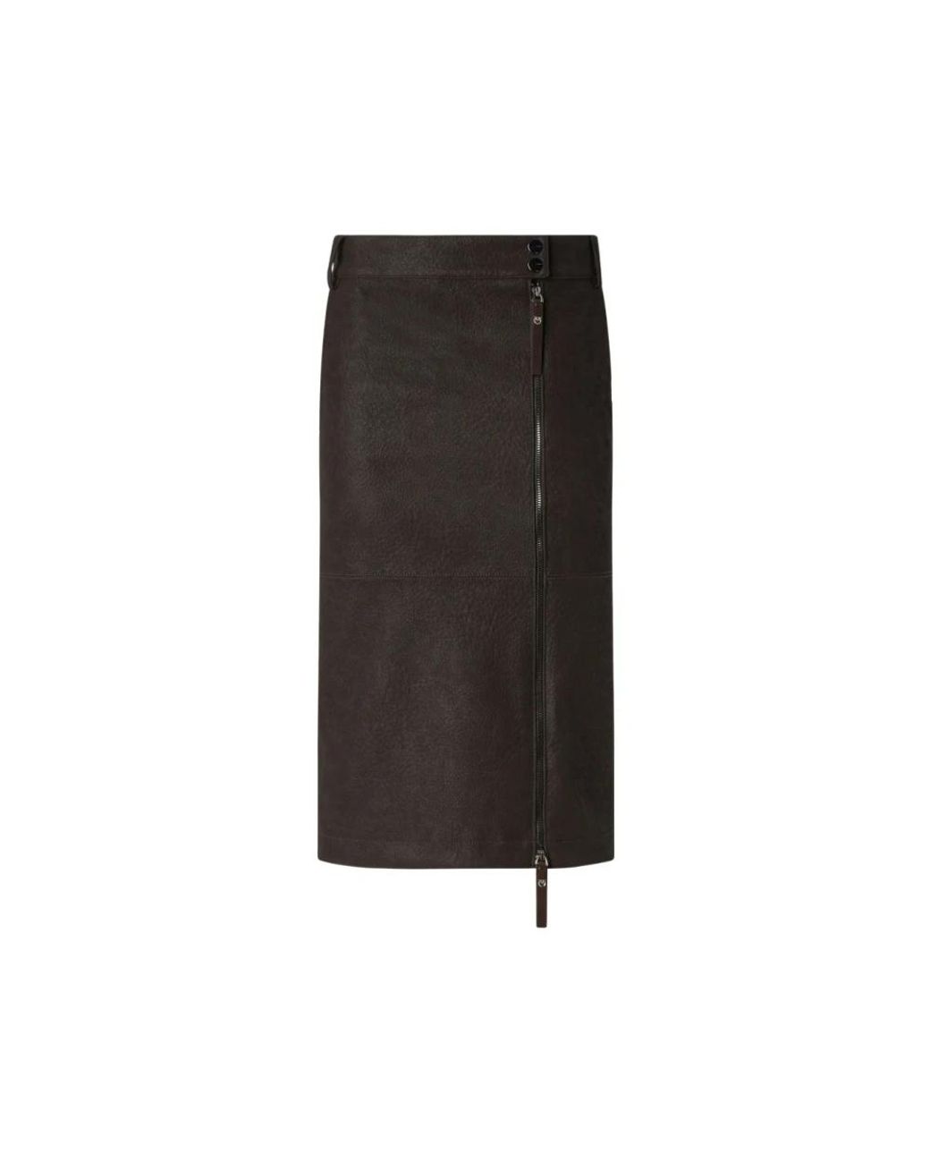 Pinko Black Leather Skirts