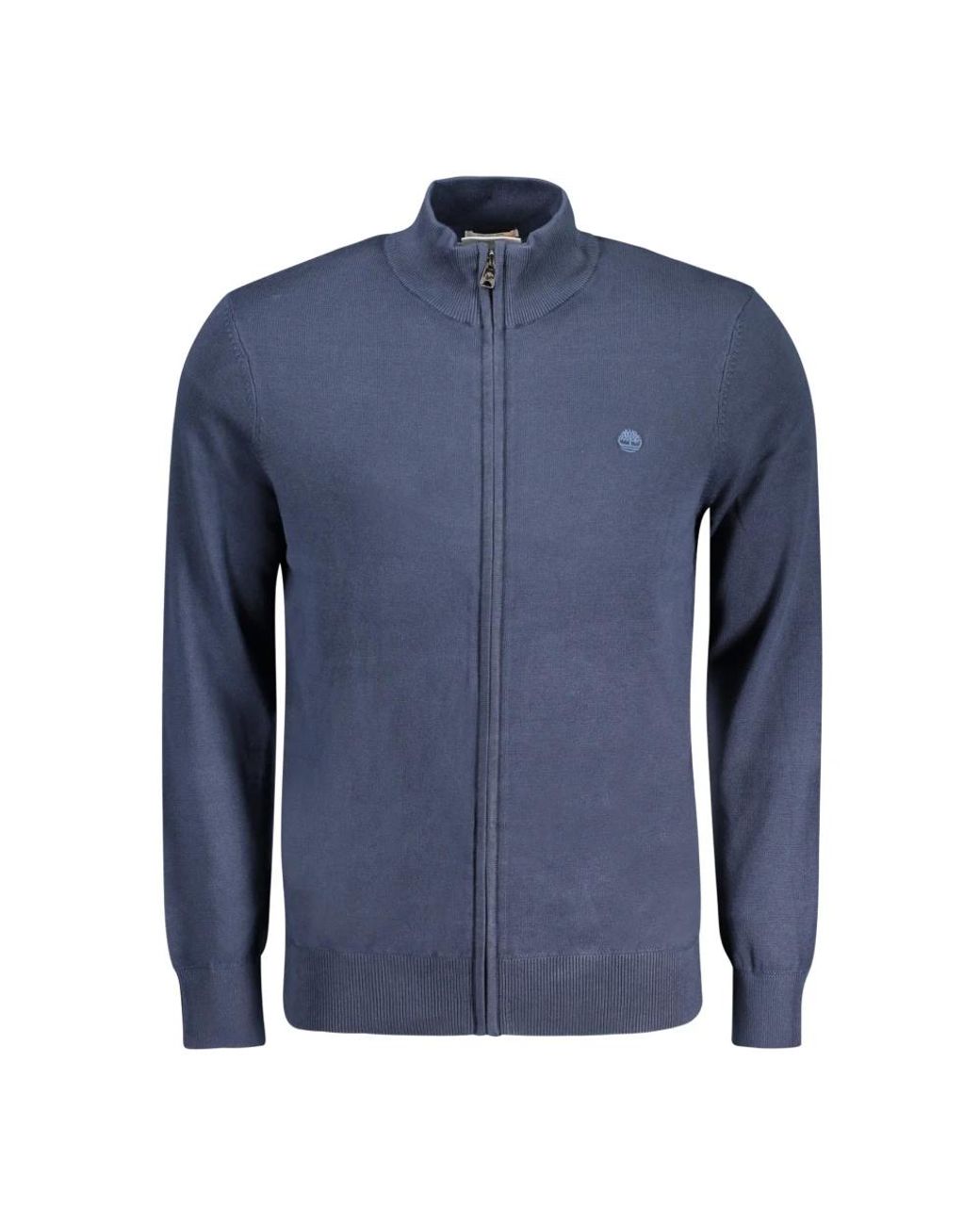 Timberland Blue Organic Cotton Cardigan for men