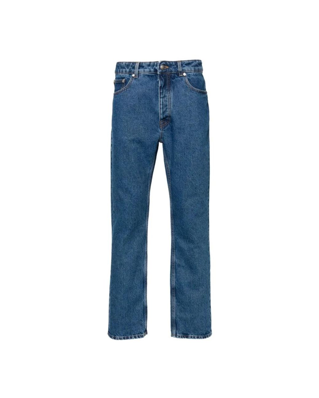 Palm Angels Blue Straight Jeans for men