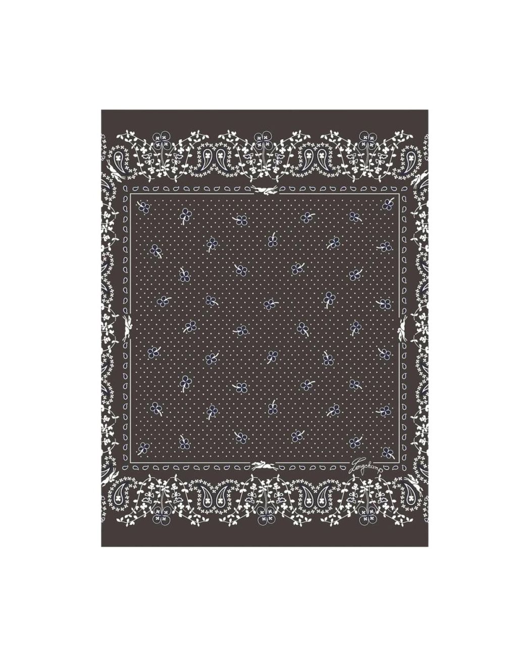 Longchamp Black Silk Scarves