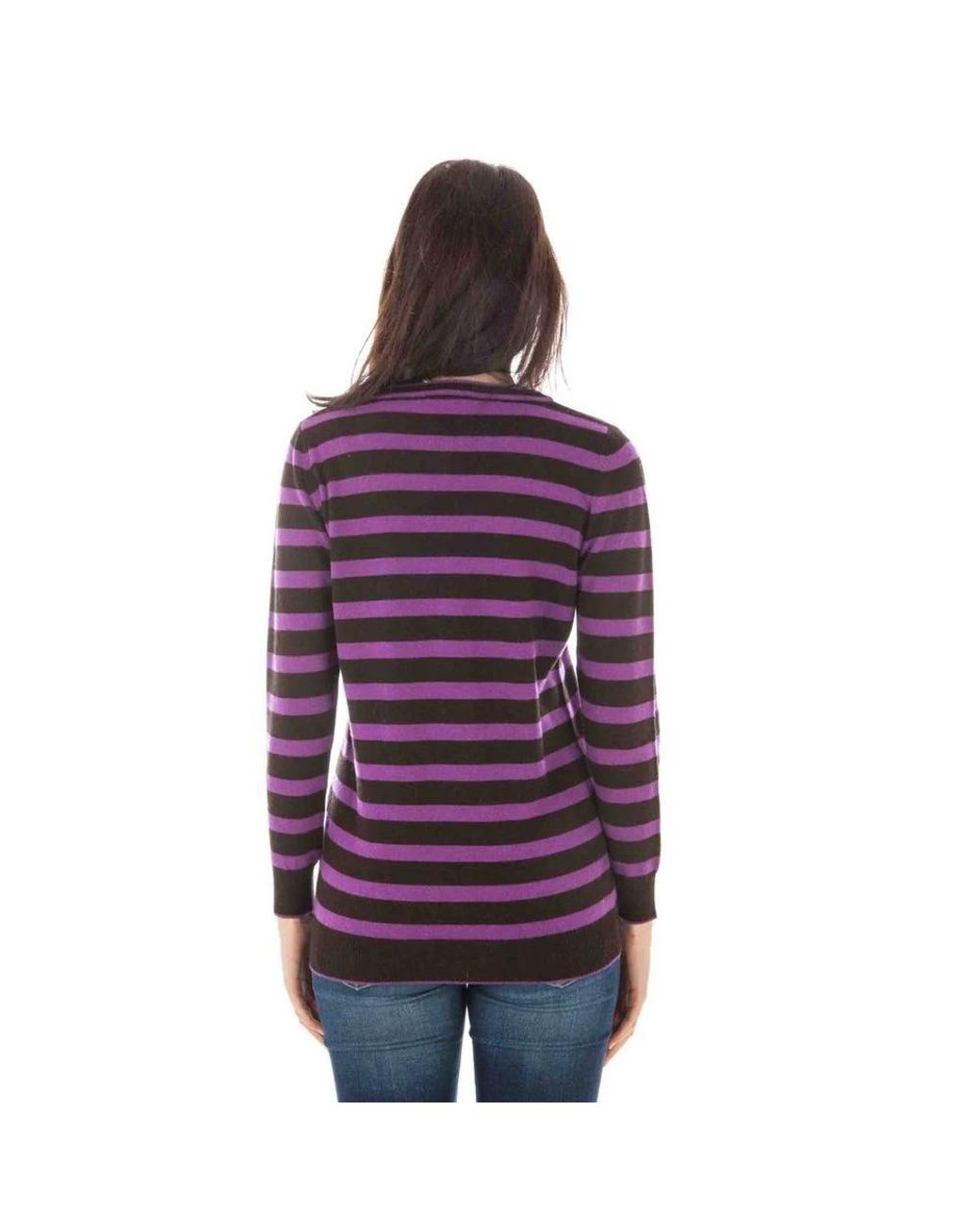 Fred Perry Purple F Perry Cashmere Sweater