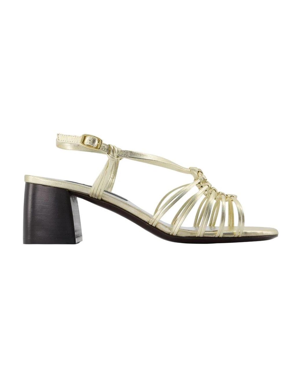 CAREL PARIS Metallic High Heel Sandals