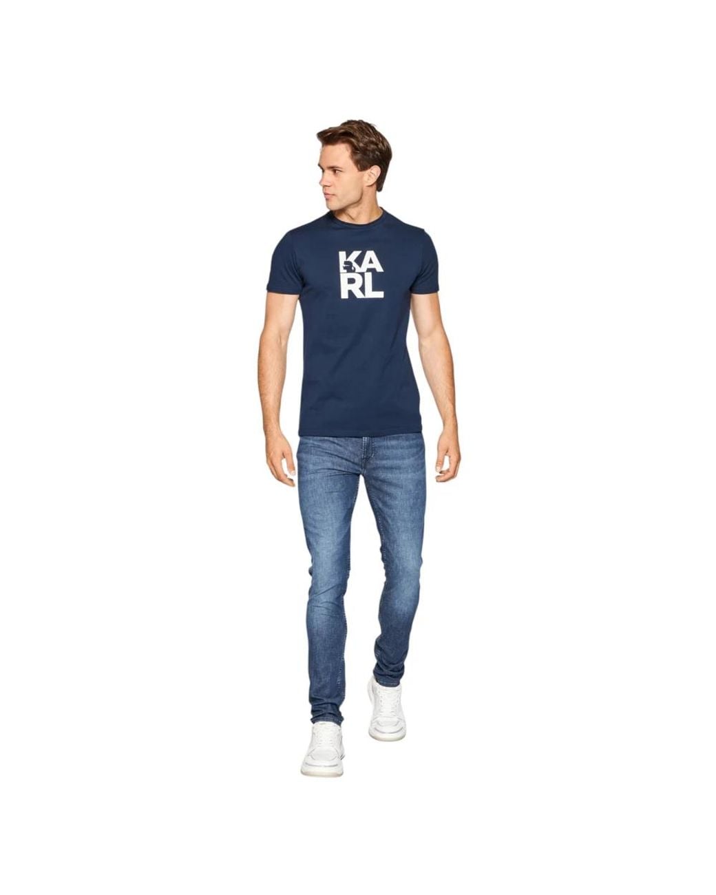 Karl Lagerfeld Blue T-Shirts for men
