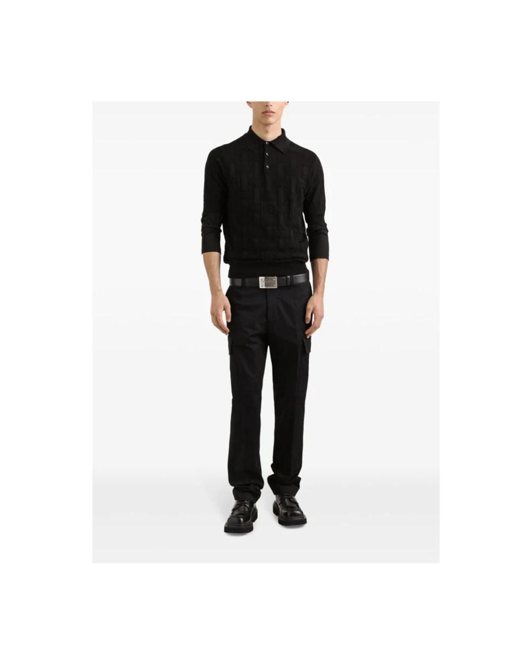 Dolce & Gabbana Black Slim-Fit Trousers for men