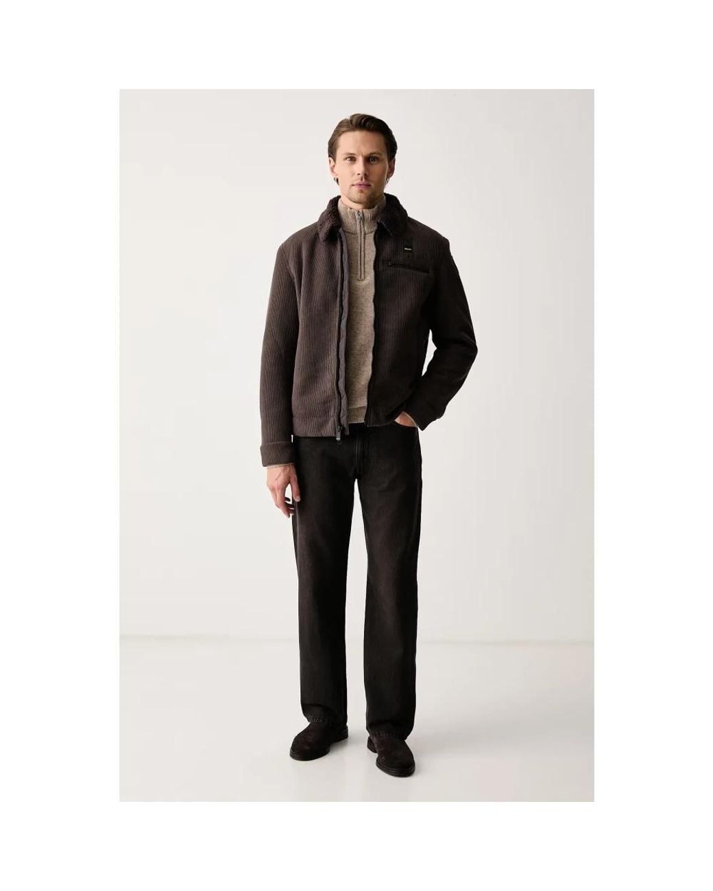 Turtlenecks di Hackett in Natural da Uomo