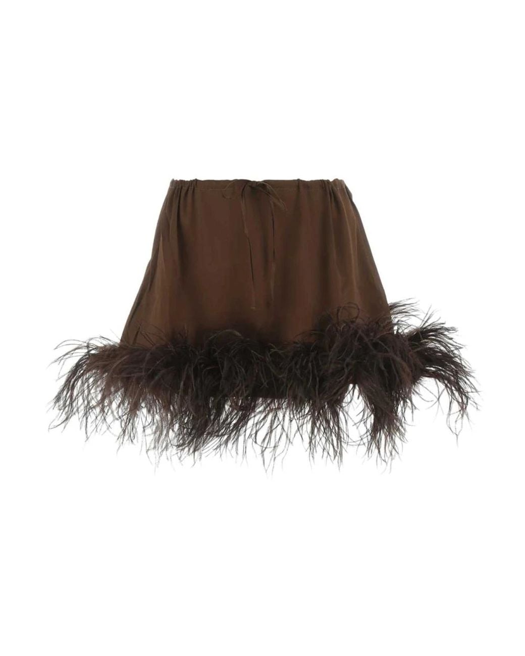 Oseree Brown Short Skirts