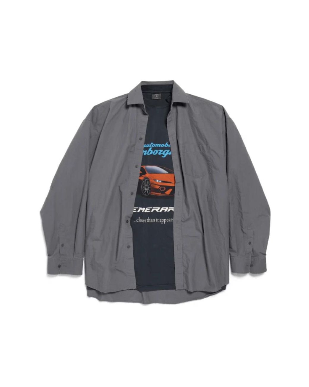 Balenciaga Gray Casual Shirts for men