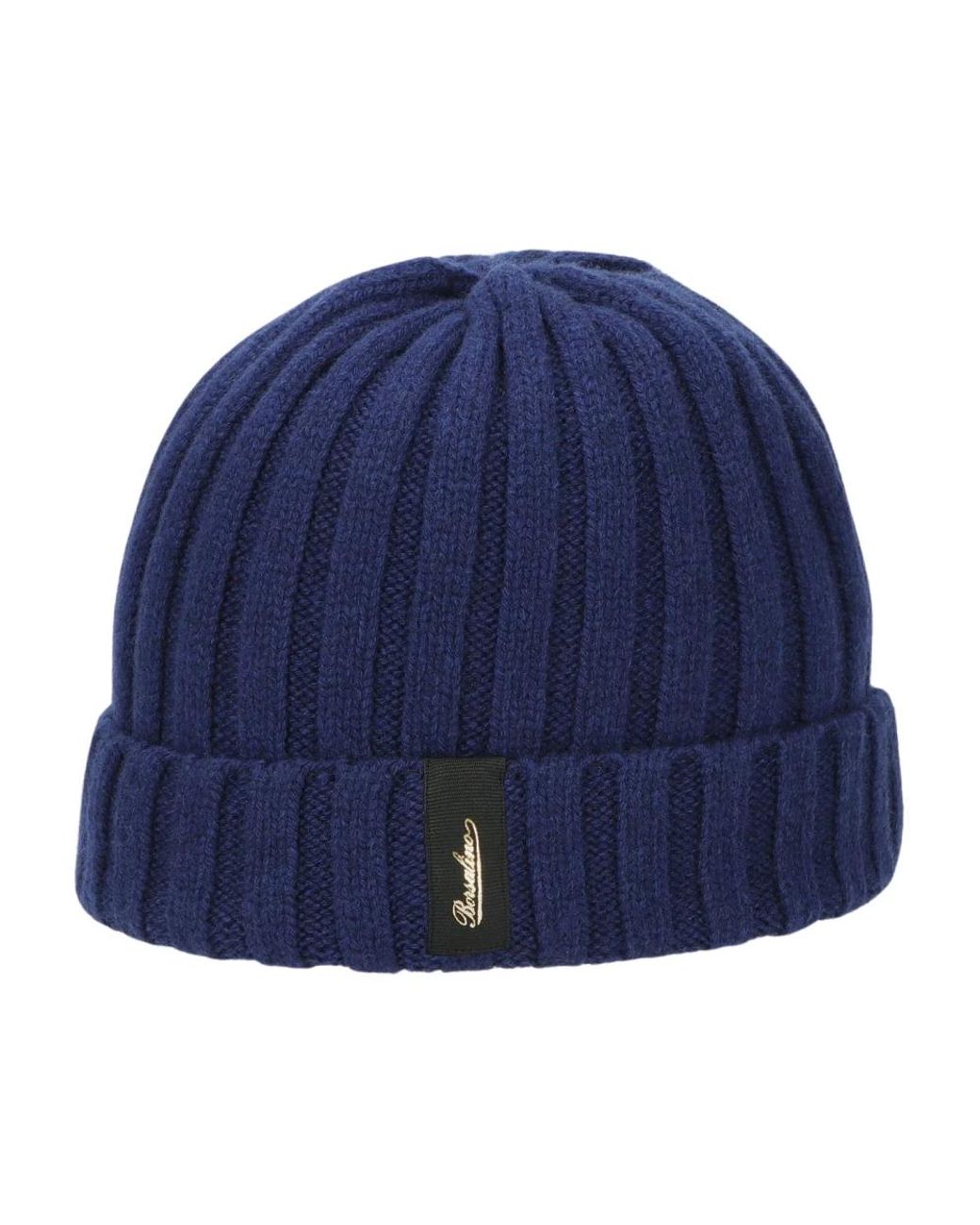 Borsalino Accessoires ,Blauw ,Kasjmier Stad Cashmere Beanie Hoed in het Blue