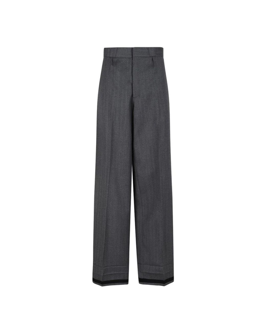 Maison Margiela Gray Straight Trousers
