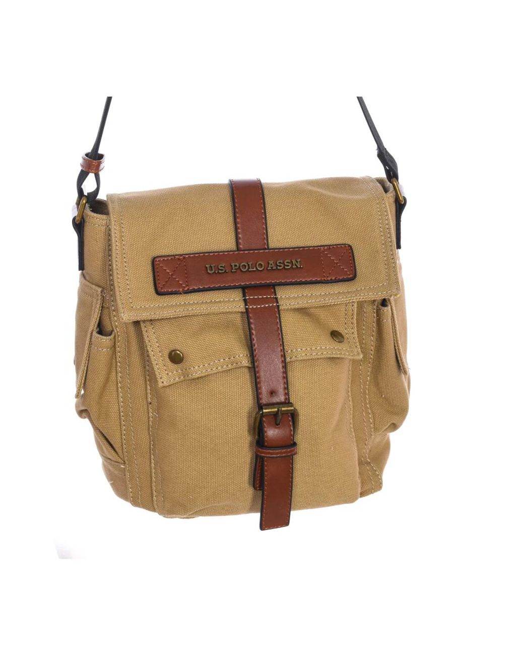 U.S. POLO ASSN. Brown Shoulder Bags for men