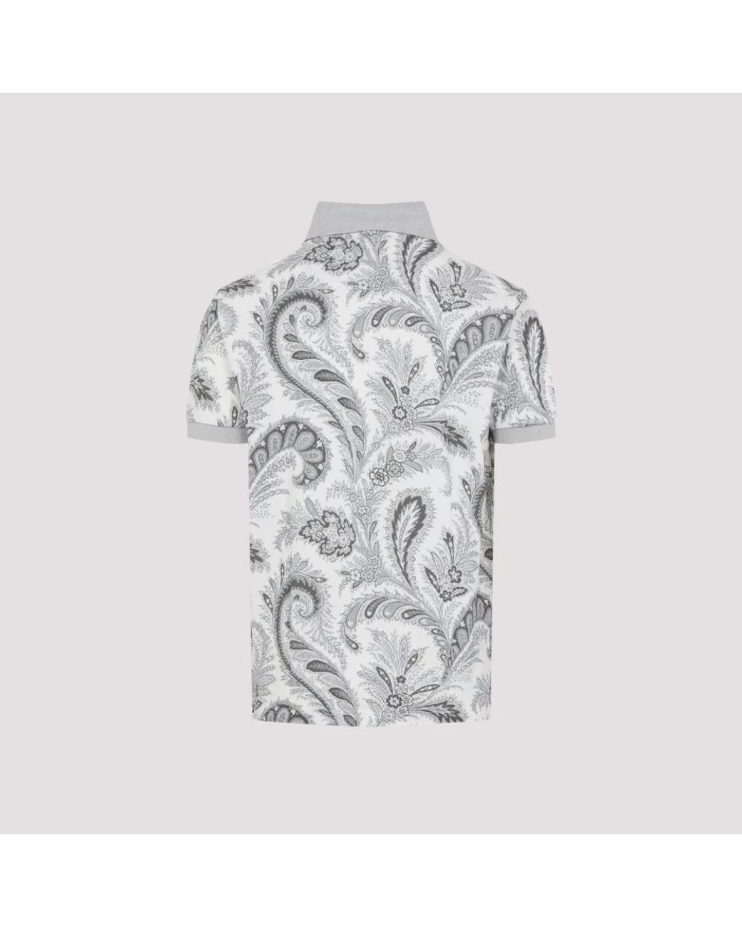 Etro Gray Polo Shirts for men