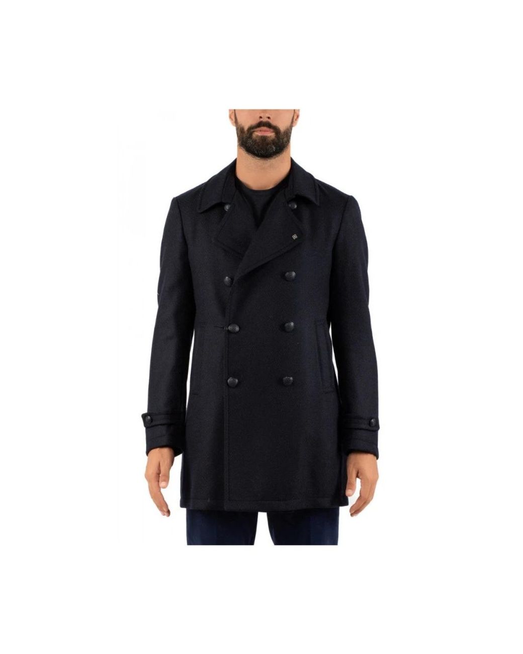 Tagliatore Trenchcoat in het Black voor heren