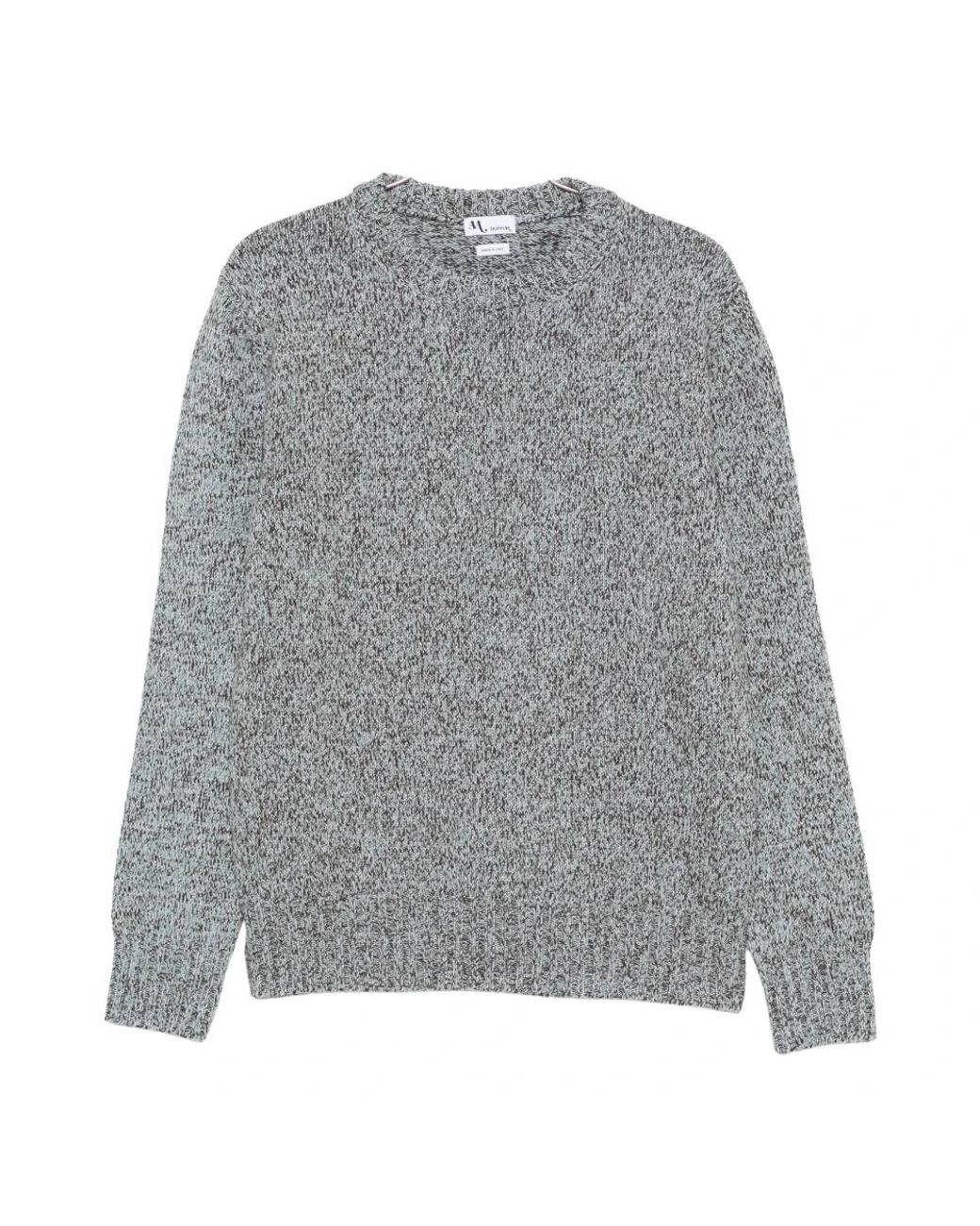 Doppiaa Gray Round-Neck Knitwear for men