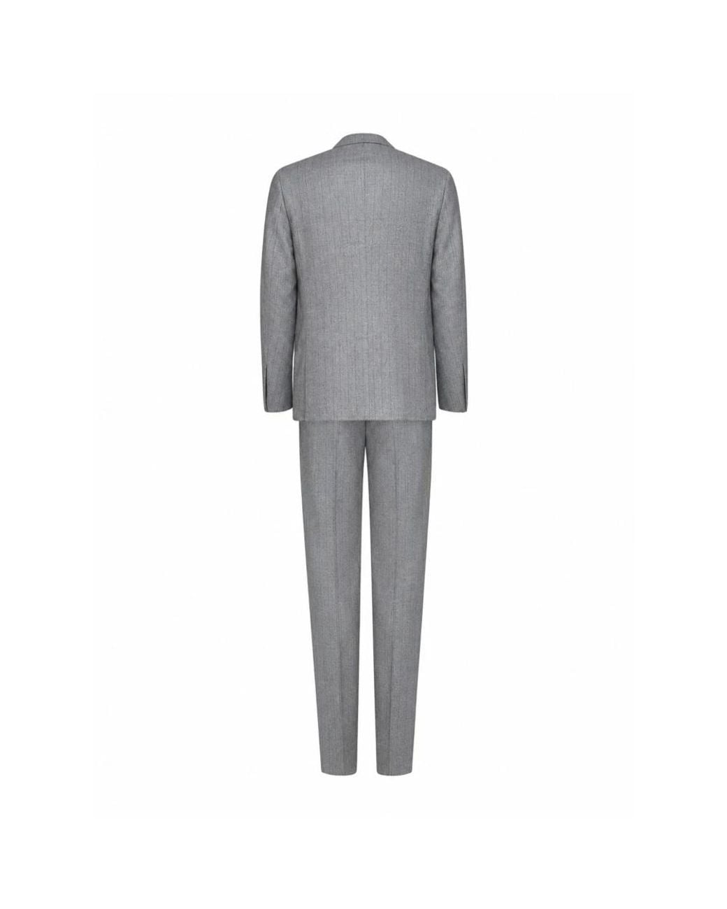 D4.0 Gray Single Breasted Suits for men