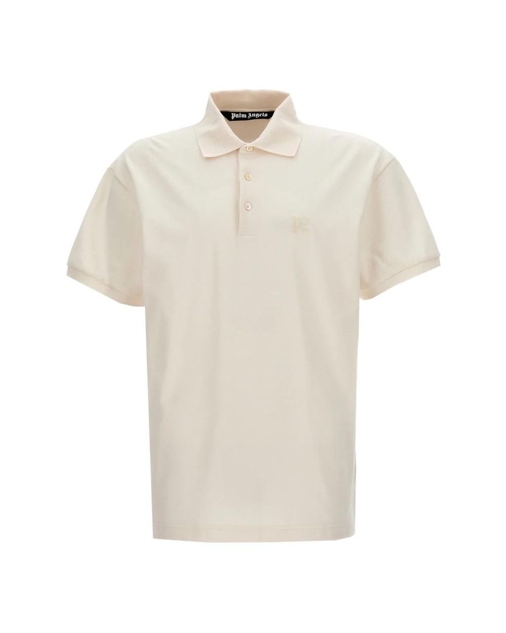 Palm Angels White Polo Shirts for men