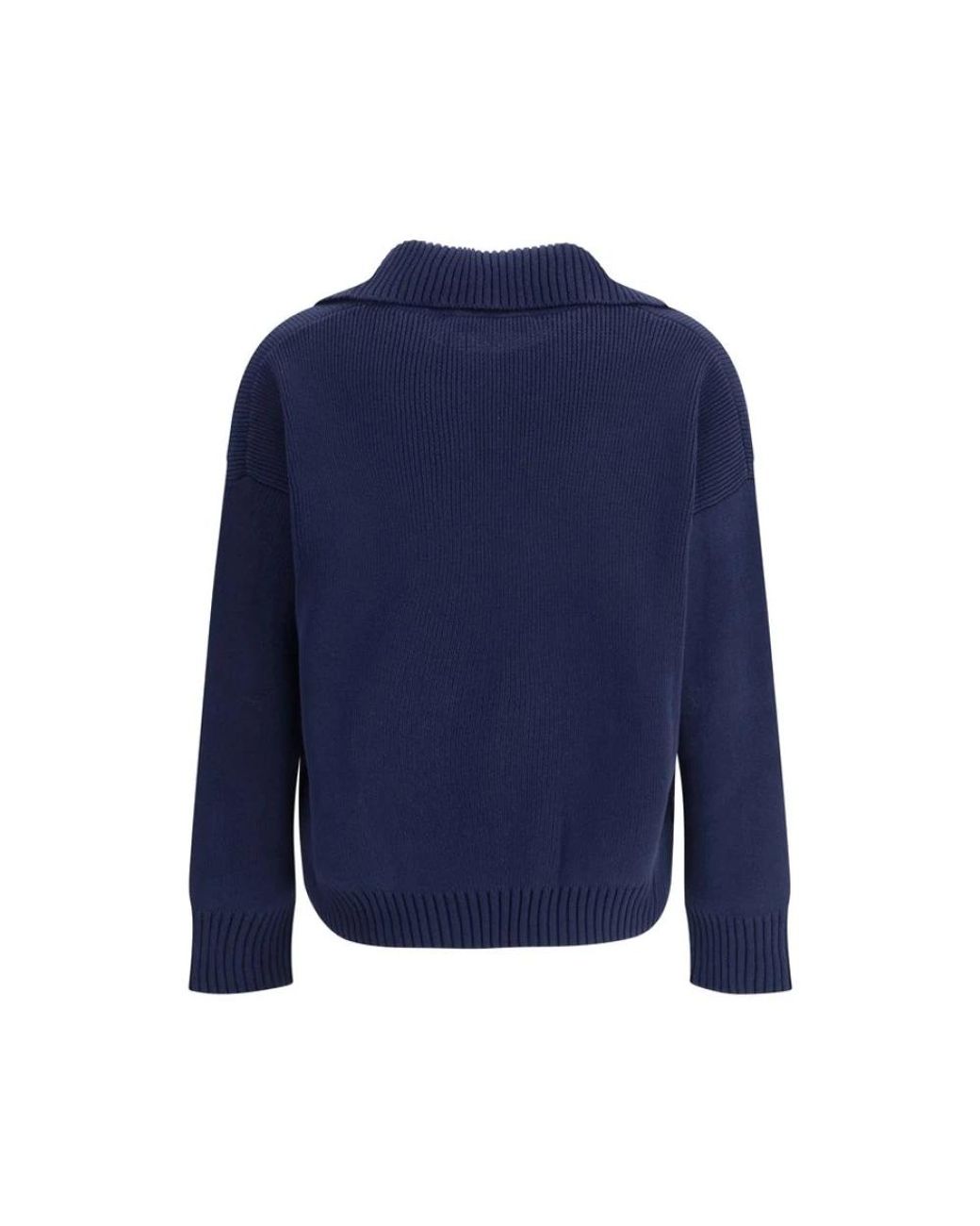 Max Mara Blue V-Neck Knitwear