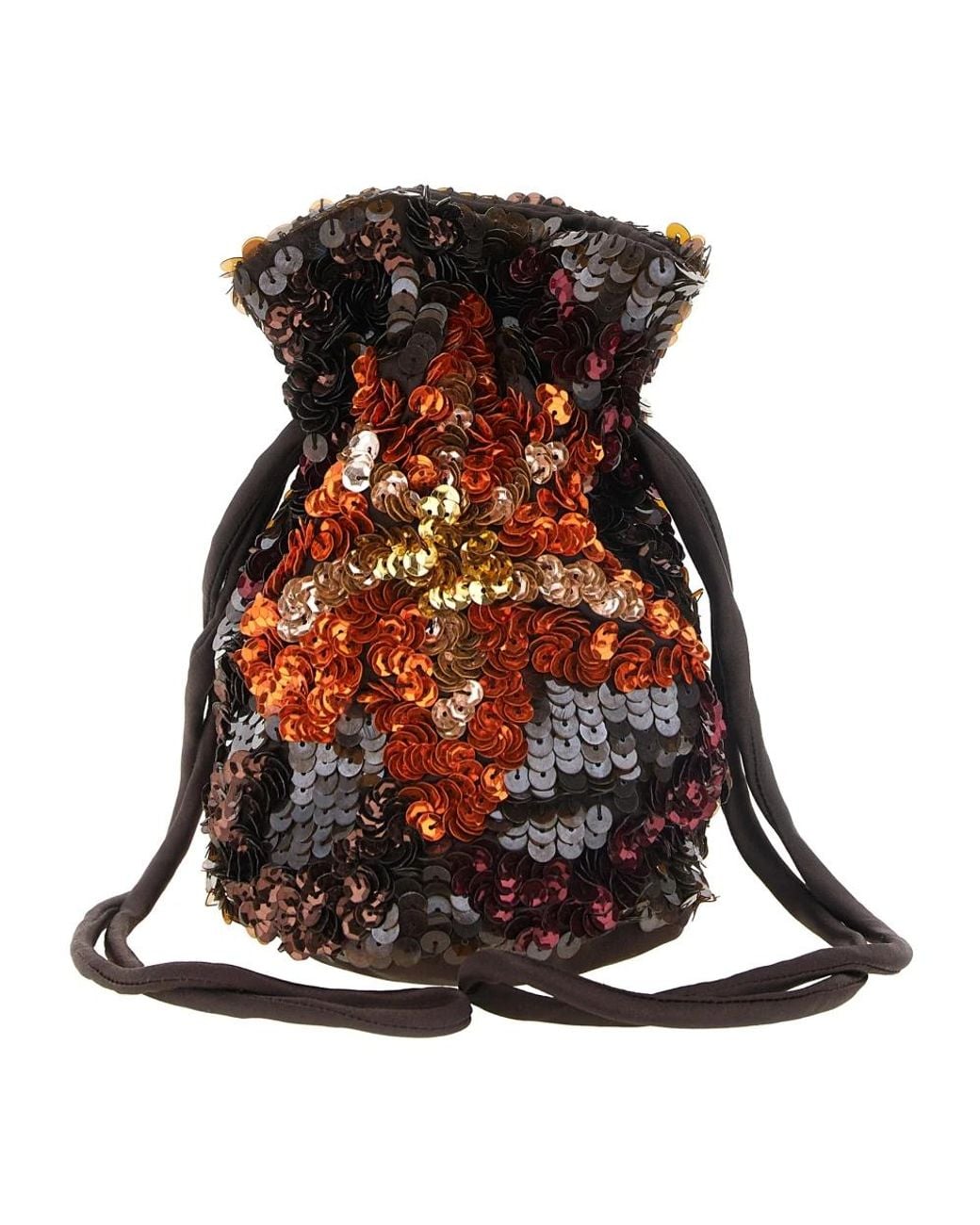 P.A.R.O.S.H. Brown Gla Schultertasche