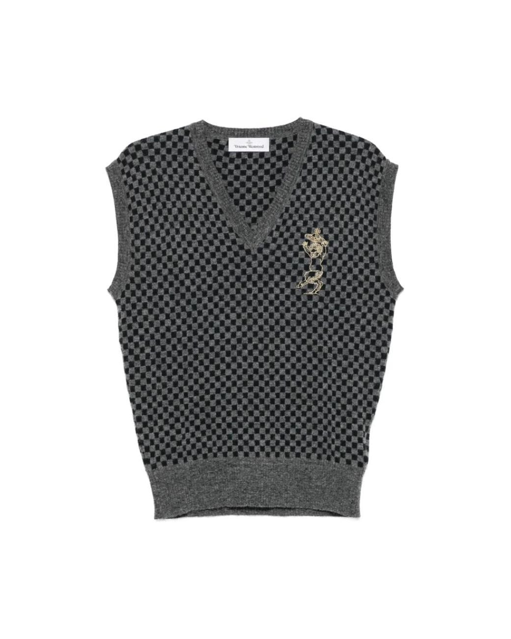 Vivienne Westwood Gray Sleeveless Jumpers for men