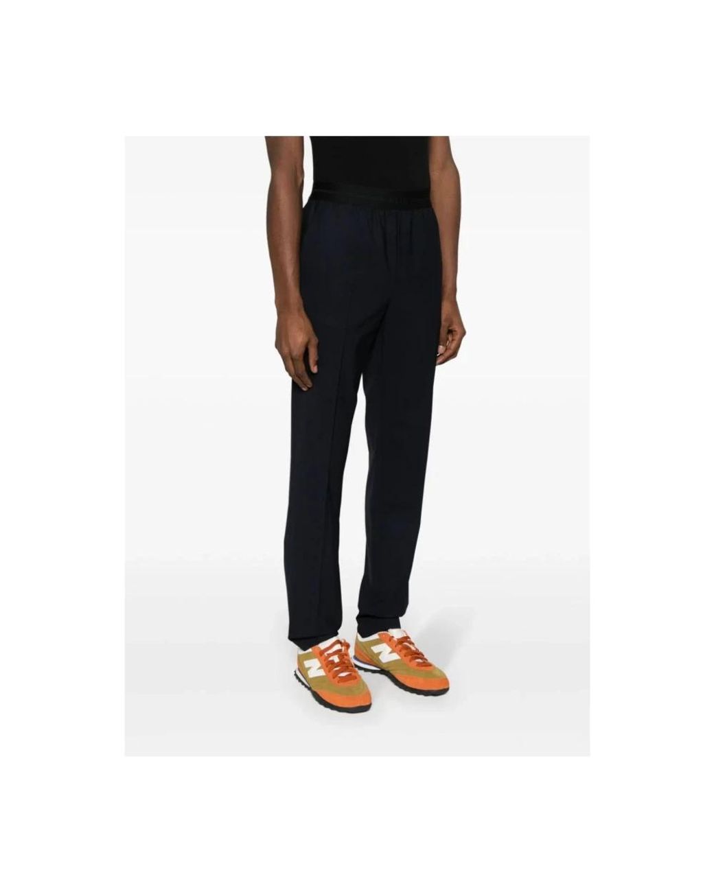MSGM Black Slim-Fit Trousers for men